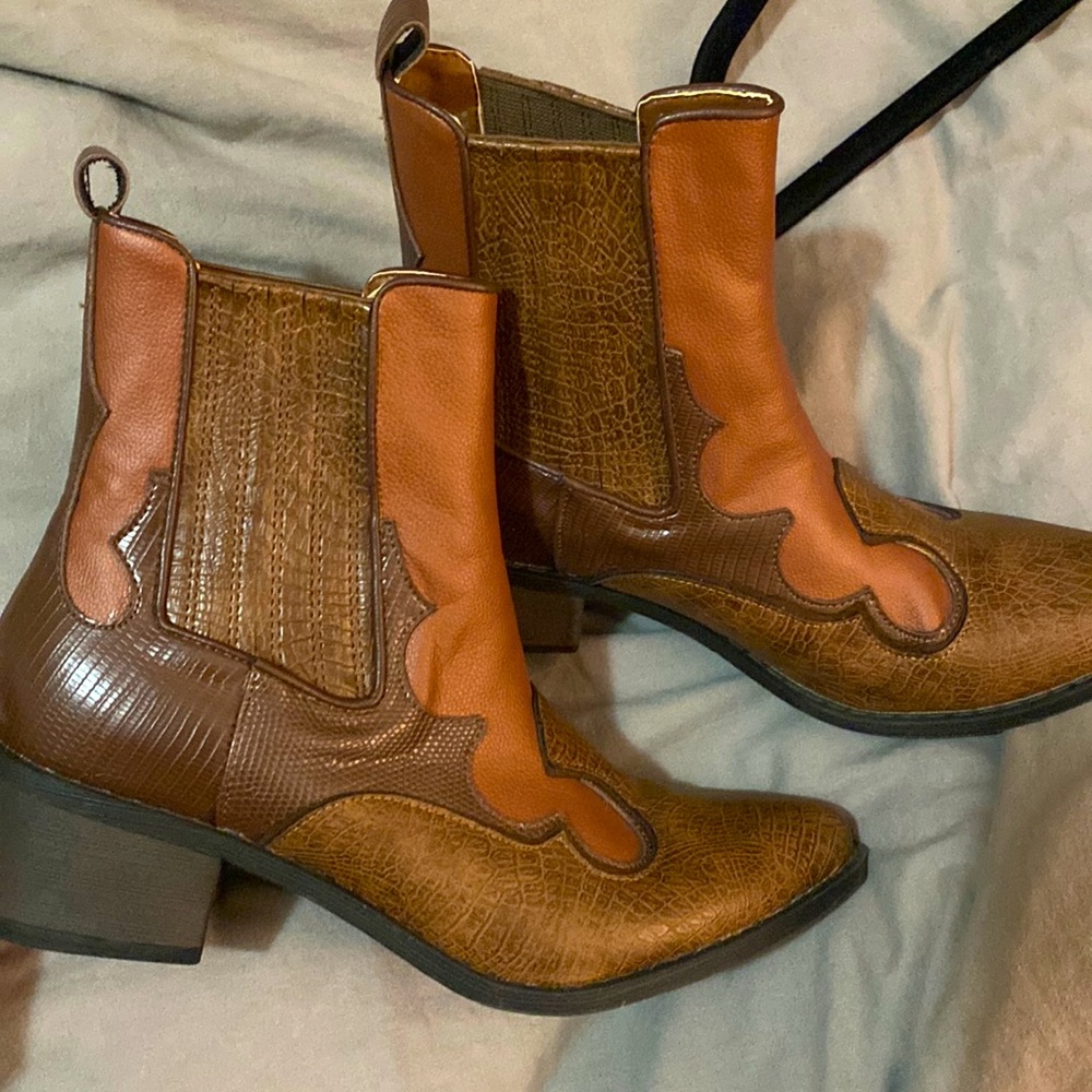 Western ankle booties! By COCONUTS BY MATISSE